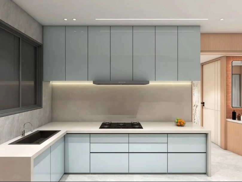 Modern modular kitchen design by Sharma Furniture
