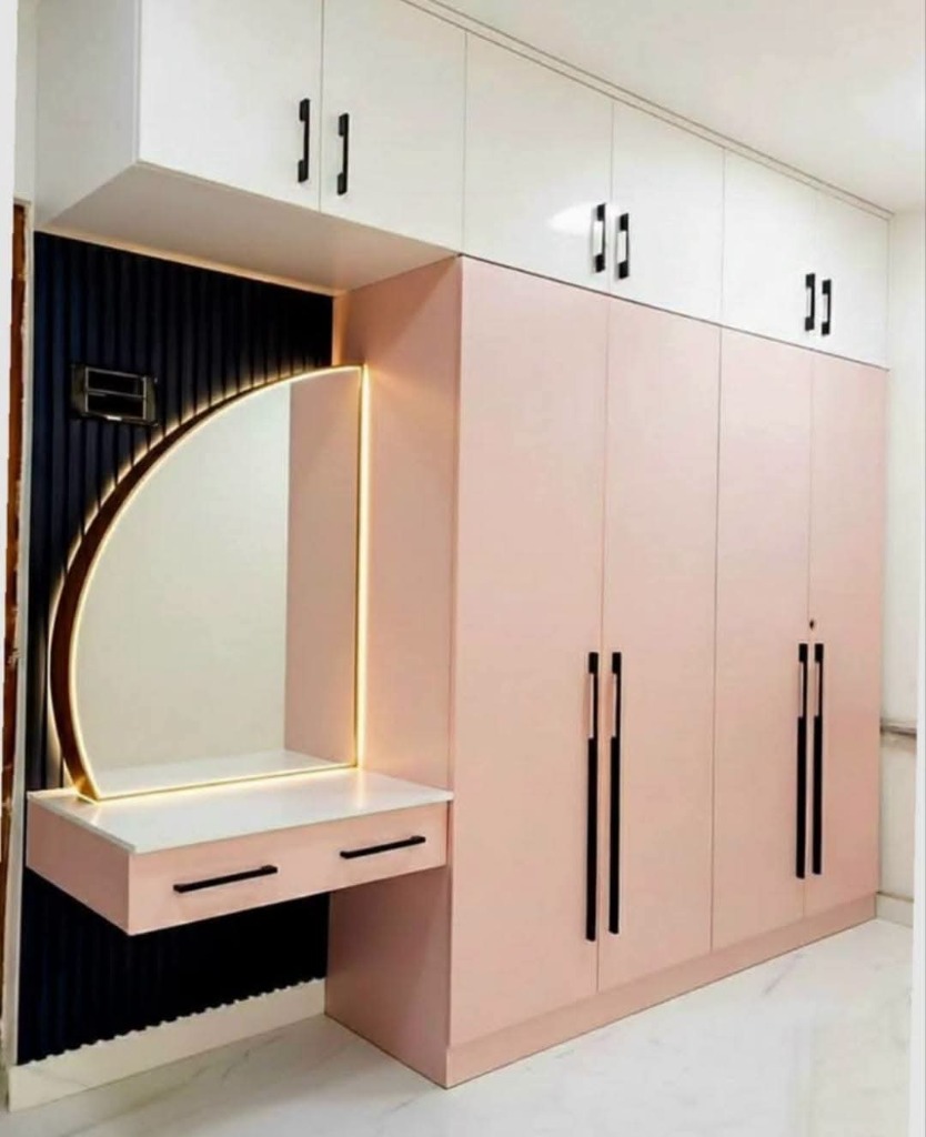 Blush Pink Vanity Wardrobe